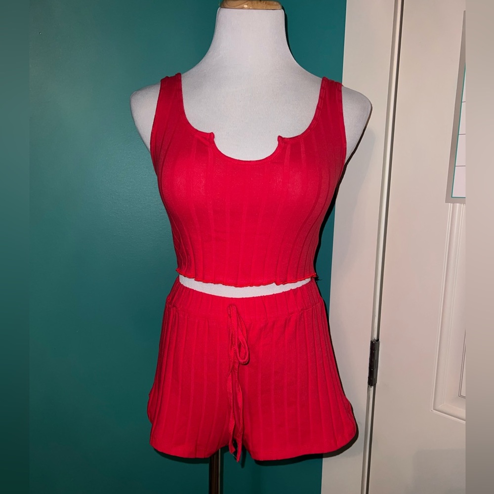 Red Two Piece Set